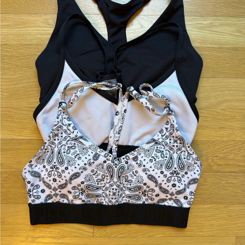 PINK Victoria Secret’s sports bra bundle, size S, 3 items in bundle.